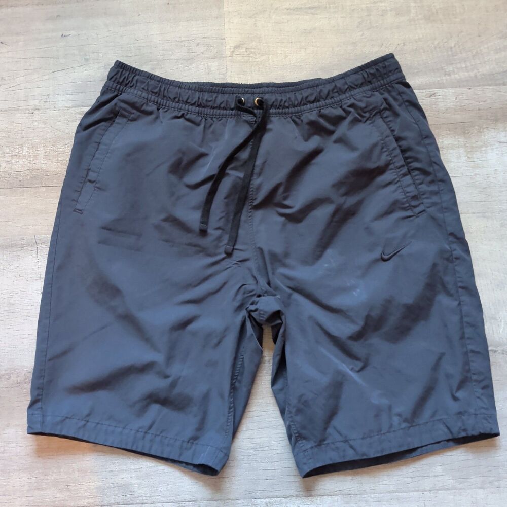 VTG ​Nike Men's Shorts Gray Drawstring Athletic Gym Running Pockets Size XXL